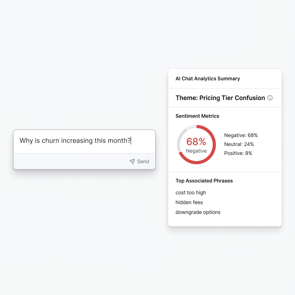 AI Chat Analytics Interface