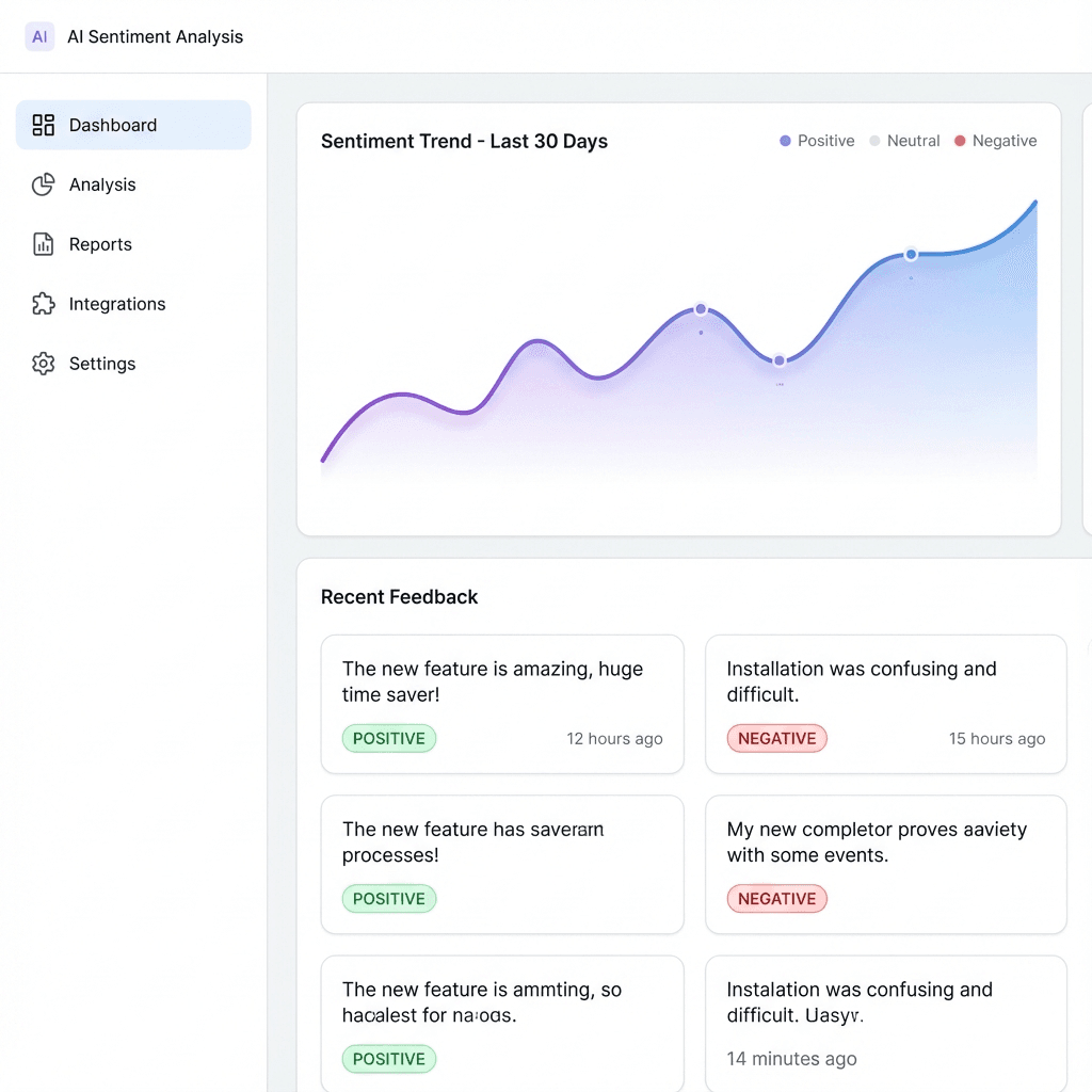 AI Sentiment Analysis Dashboard